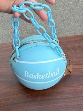 NWT Hello 3AM Blue Basketball Novelty Purse – Y2K
